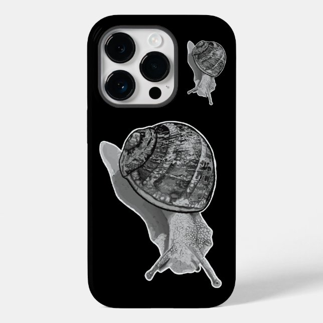 Anstrichene Schnecke "Stickers" Case-Mate iPhone 14 Pro Hülle (Rückseite)