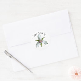 Anstrichene Sticker für die Wildblume von Trillium