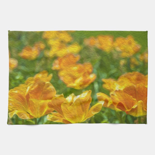 Anstrichene Tulips Handtuch (Horizontal)