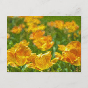 Anstrichene Tulips Postkarte