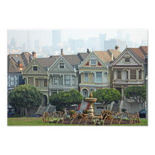 Anstrichfarbene Damen, San Francisco, Kalifornien Fotodruck