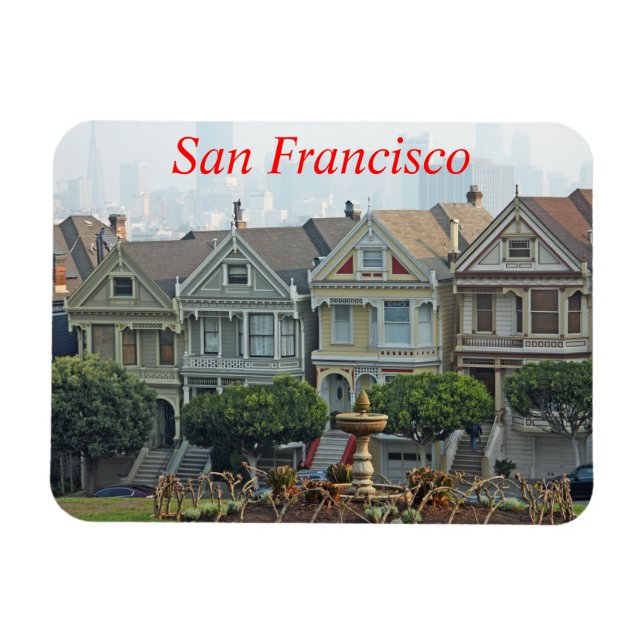 Anstrichfarbene Damen, San Francisco, Kalifornien Magnet (Horizontal)