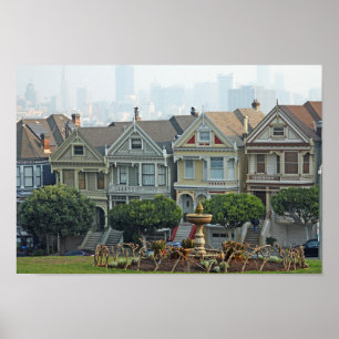 Anstrichfarbene Damen, San Francisco, Kalifornien Poster