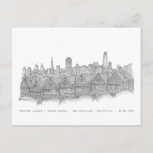 Anstrichfarbene Damen, San Francisco, Vereinigte S Postkarte (Vorderseite)