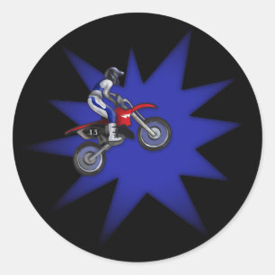 Anstrichfarbene Dirt-Bike-Aufkleber Runder Aufkleber