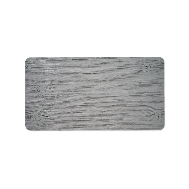 Anstrichfarbene Holzstruktur Adressaufkleber (Vorne)