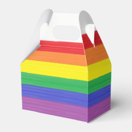 Anstrichfarbene Regenbogenflagge Geschenkschachtel