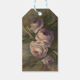 Anstrichfarbene Rose Geschenkmarke Geschenkanhänger