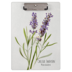 Anstrichfarbener Lavendel Klemmbrett