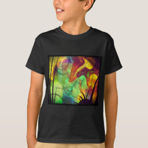 Anstrichter Nebel - Feueropal Abstrakt T-Shirt