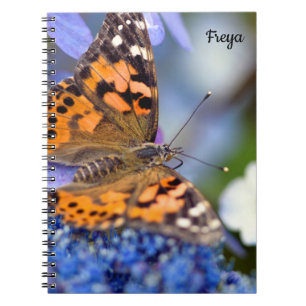 Anstrichtes Lady Butterfly Spiral Notebook Notizblock