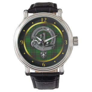Anstruther Clan Abzeichen & Tartan Armbanduhr
