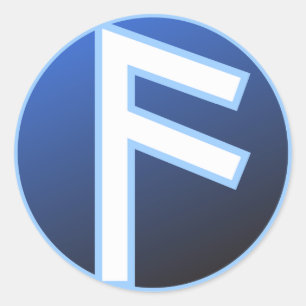 Ansuz Aesir Rune Runder Aufkleber