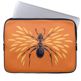 Ant Art Insect Lover Orange Entomology Bugs Laptopschutzhülle