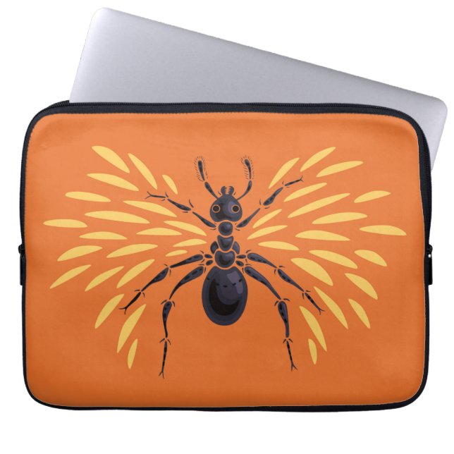 Ant Art Insect Lover Orange Entomology Bugs Laptopschutzhülle (Vorderseite)