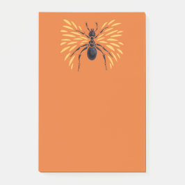 Ant Art Insect Lover Orange Entomology Bugs Post-it Klebezettel