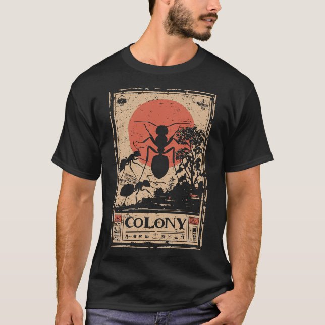 Ant Colony Hive Community Nature Design T-Shirt (Vorderseite)