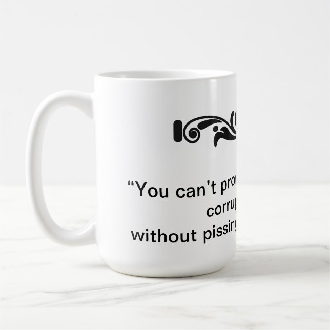 Ant-Corruption-Tasse Kaffeetasse (Links)