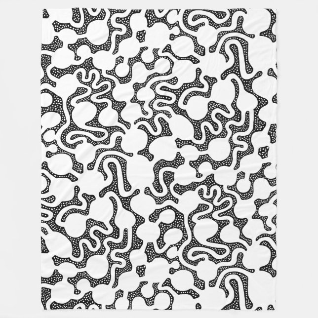 Ant Farm - Schwarzweiß Fleecedecke (Vorderseite)