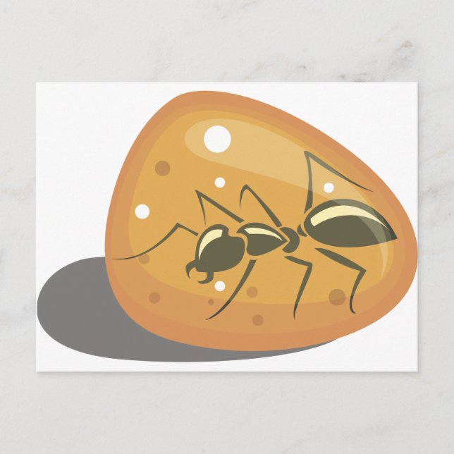 Ant in Amber Postkarte (Vorderseite)