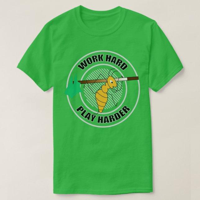 Ant läuft fleißiger, mühelos zeichnend T-Shirt (Design vorne)