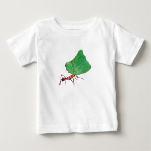 Ant mit einem großen Blatt Baby T-shirt