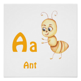 Ant personalisieren ABC: Buchstabe A - Ihren Namen Poster