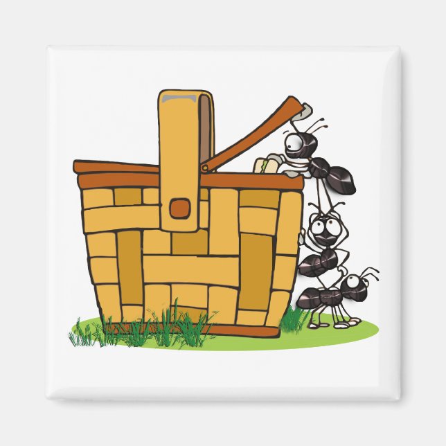 Ant Picnic Basket Magnet (Vorne)