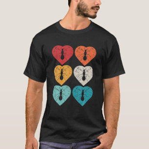 Ant Retro 80er Pop Art Heart Geschenk T-Shirt