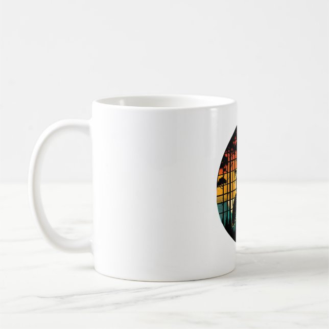 Ant Retro Sunset Vintage Ant Insekten Liebe Kaffeetasse (Links)