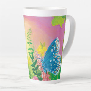 Ant, Schnecke und Chapman-Blauer Schmetterling Milchtasse