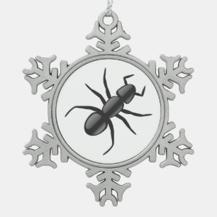 Ant Schneeflocken Zinn-Ornament
