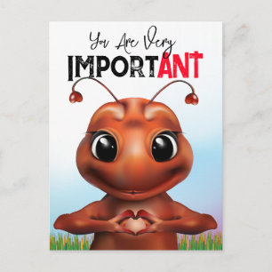 Ant Sign Language Birthday Postkarte