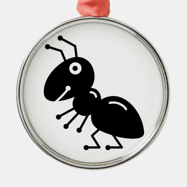 Ant Silbernes Ornament (Vorne)