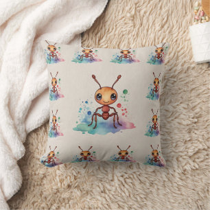 Ant Watercolor Pattern Kissen