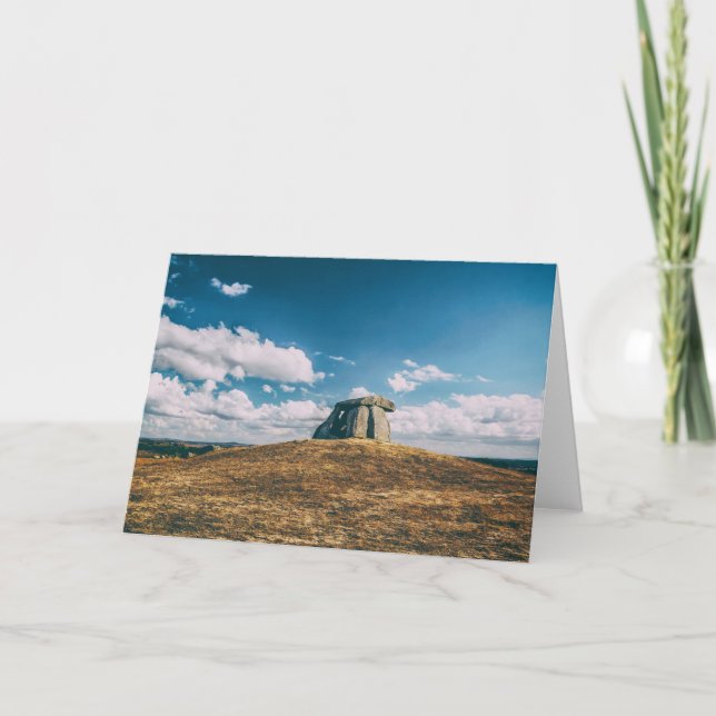 Anta do Tapadao Dolmen. Jungsteinzeitungen in Crat Dankeskarte (Vorderseite)