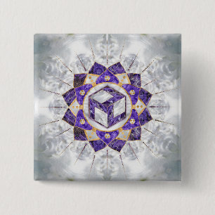 Antahkarana in Lotus Mandala- Amethyst und Pearl Button