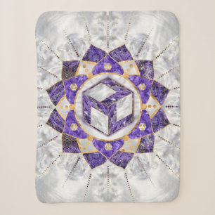 Antahkarana in Lotus Mandala- Amethyst und Pearl Sherpadecke