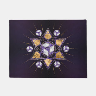 Antahkarana in Sacred Geometry Ornament Fußmatte