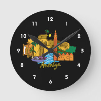 Antalya Reise-Urlaub image.png Runde Wanduhr