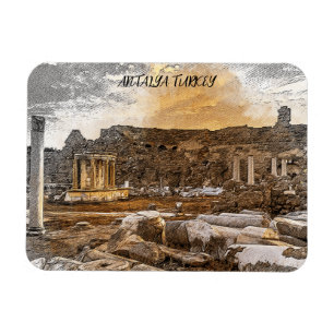 Antalya Türkei Ancient Travel Magnet