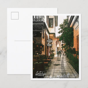 Antalya Türkei Buntstift Stadtlandschaft Postkarte