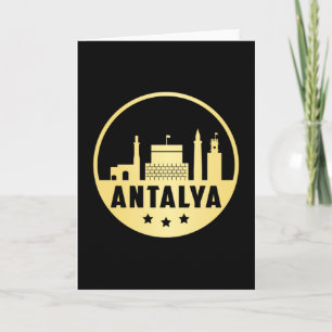 Antalya Türkei City Skyline Cityscape Funny Gift Karte