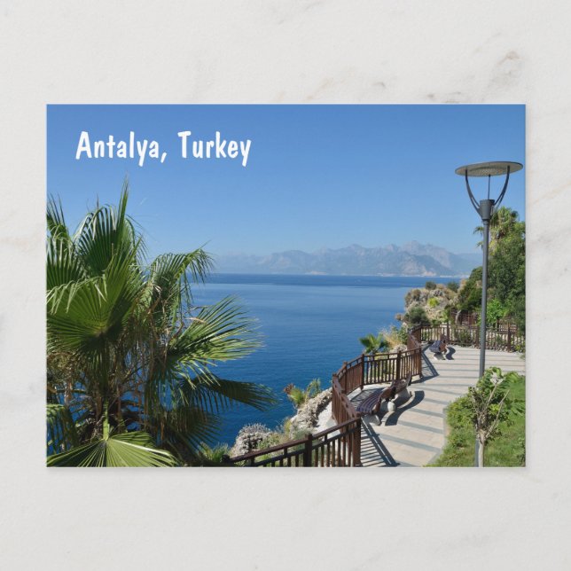 Antalya, Türkei Postkarte (Vorderseite)