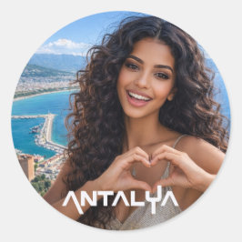 ANTALYA - TÜRKEI RUNDER AUFKLEBER