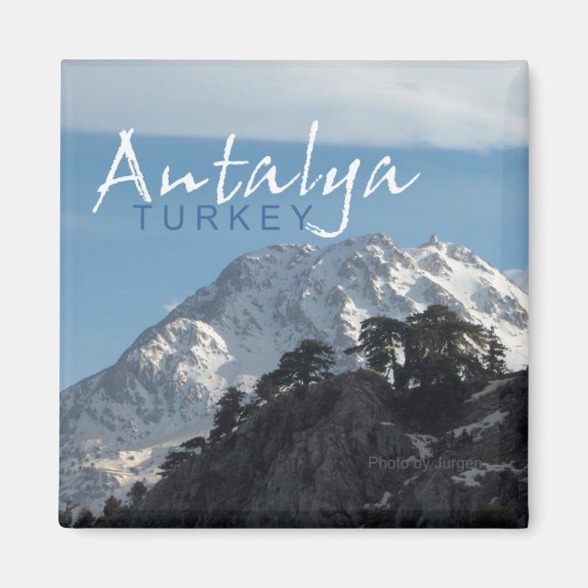 Antalya Turkey Mountain Scene Kühlschrankmagnet (Vorne)
