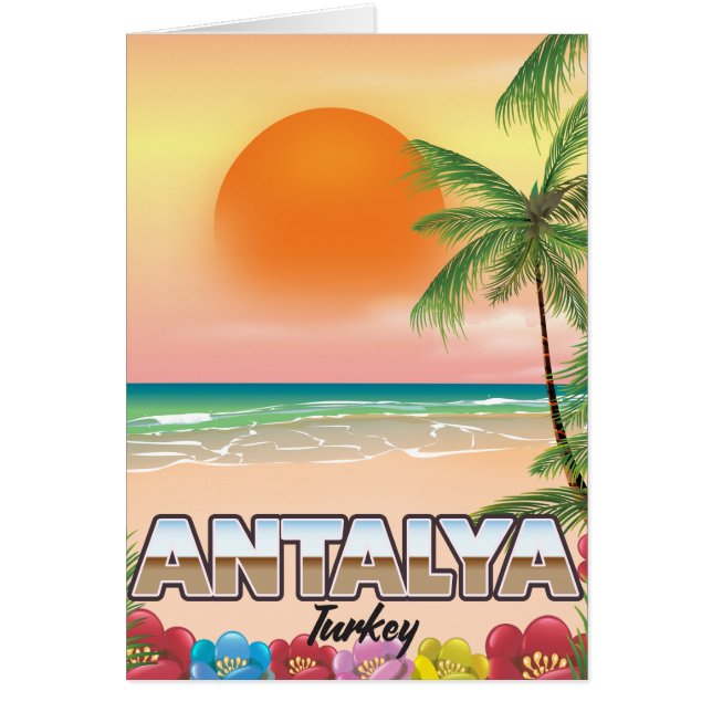 Antalya Turkey Strandposter (Vorne)