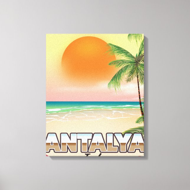 Antalya Turkey Strandposter Leinwanddruck (Vorderseite)