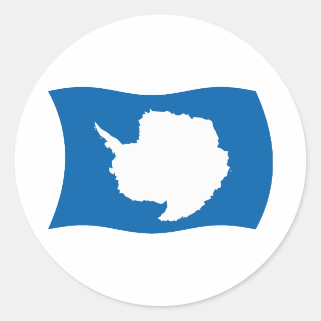 Antarctica-Flag-Aufkleber Runder Aufkleber (Vorderseite)