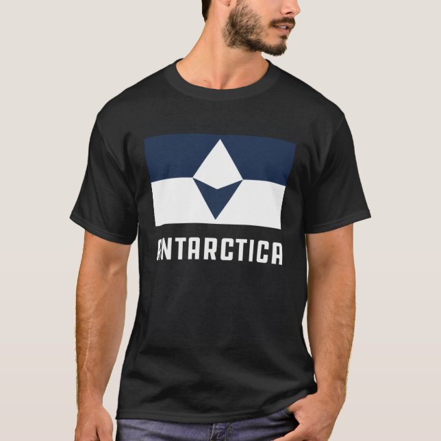 Antarctica Flag True South T-Shirt (Vorderseite)
